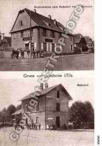 Ville de JEBSHEIM, carte postale ancienne