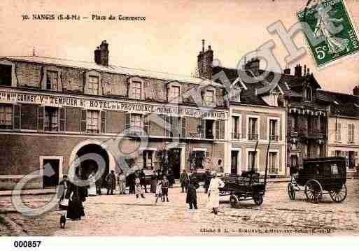 Ville de NANGIS, carte postale ancienne