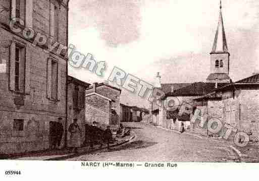 Ville de NARCY, carte postale ancienne