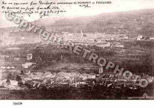 Ville de POMPEY, carte postale ancienne