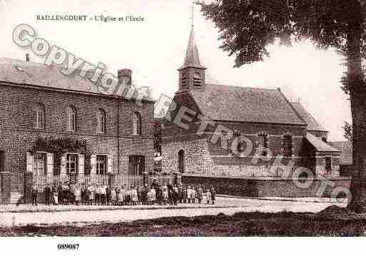 Ville de RAILLENCOURT, carte postale ancienne