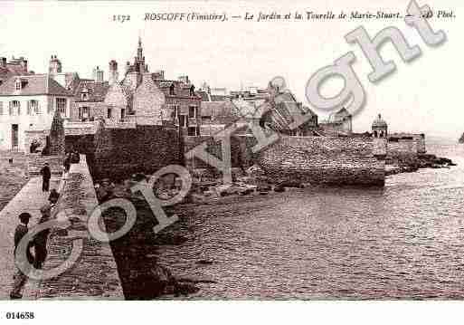 Ville de ROSCOFF, carte postale ancienne