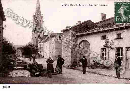 Ville de URUFFE, carte postale ancienne