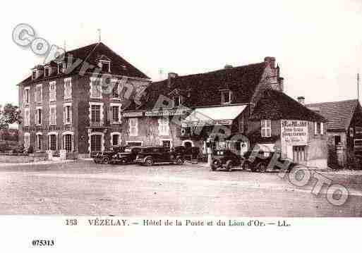 Ville de VEZELAY, carte postale ancienne