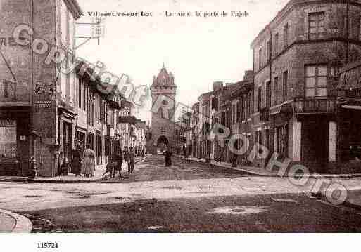 Ville de VILLENEUVESURLOT, carte postale ancienne