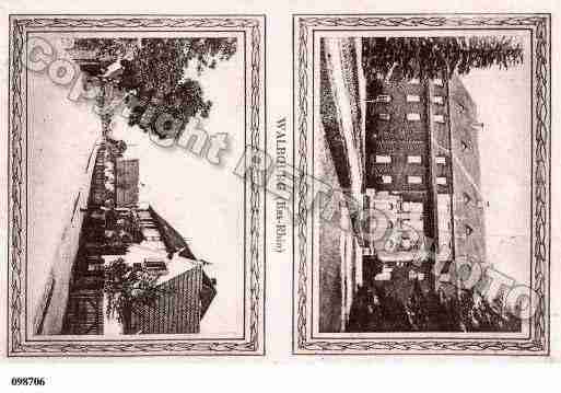 Ville de WALBOURG, carte postale ancienne