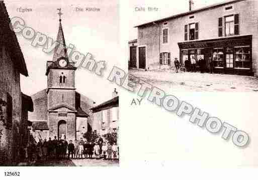 Ville de AYSURMOSELLE, carte postale ancienne