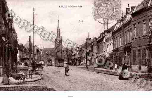 Ville de CROIX, carte postale ancienne