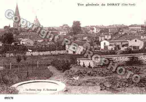 Ville de DORAT, carte postale ancienne