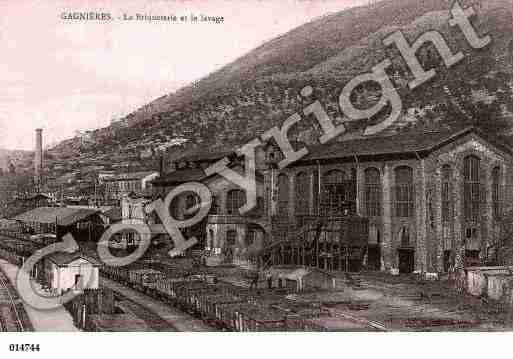 Ville de GAGNIERES, carte postale ancienne