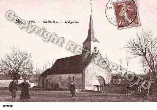 Ville de GARCHY, carte postale ancienne