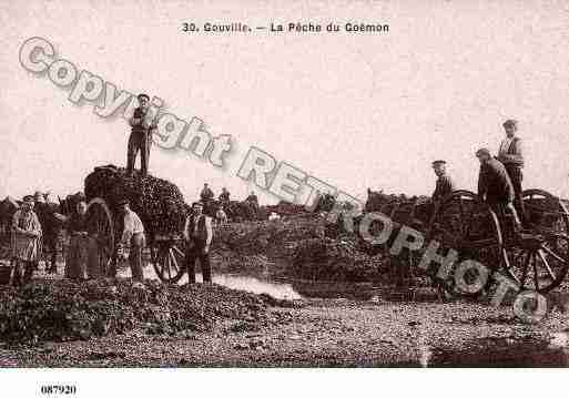 Ville de GOUVILLESURMER, carte postale ancienne