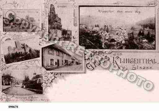 Ville de KLINGENTHAL, carte postale ancienne
