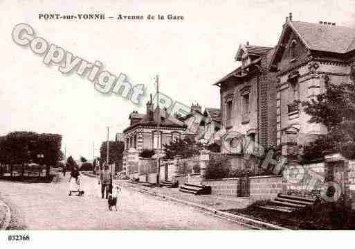 Ville de PONTSURYONNE, carte postale ancienne