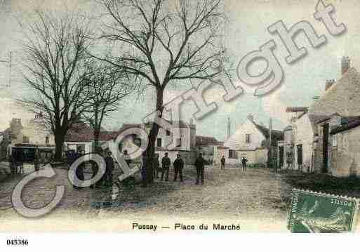 Ville de PUSSAY, carte postale ancienne