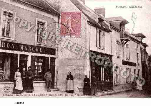 Ville de PUSSAY, carte postale ancienne