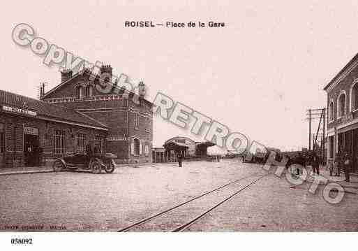 Ville de ROISEL, carte postale ancienne