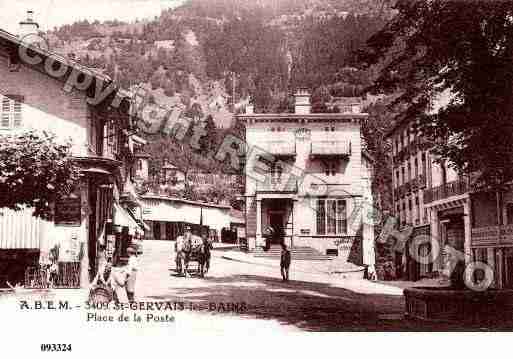 Ville de SAINTGERVAISLESBAINS, carte postale ancienne