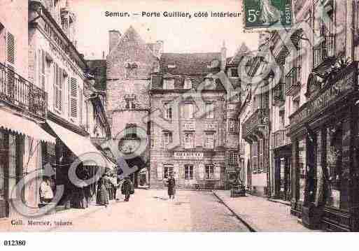 Ville de SEMURENAUXOIS, carte postale ancienne