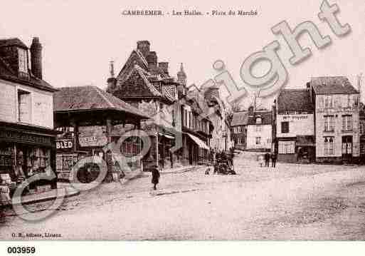 Ville de CAMBREMER, carte postale ancienne