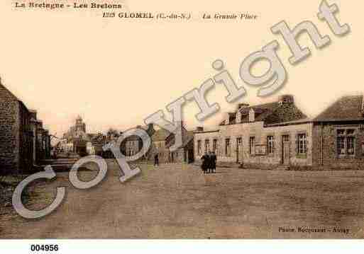 Ville de GLOMEL, carte postale ancienne