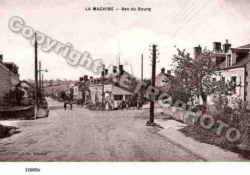 Ville de MACHINE(LA), carte postale ancienne