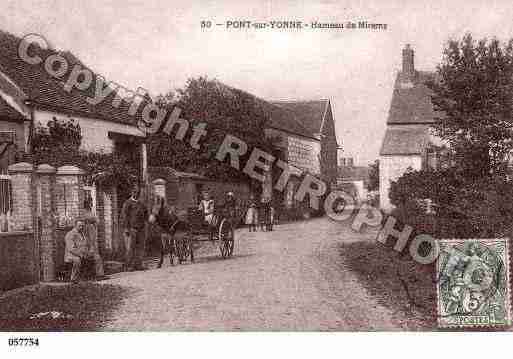 Ville de PONTSURYONNE, carte postale ancienne