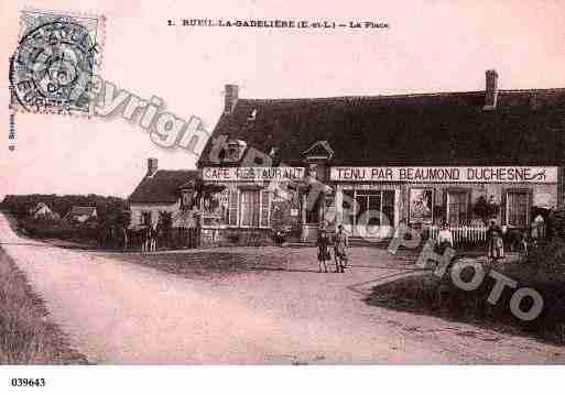 Ville de RUEILLAGADELIERE, carte postale ancienne