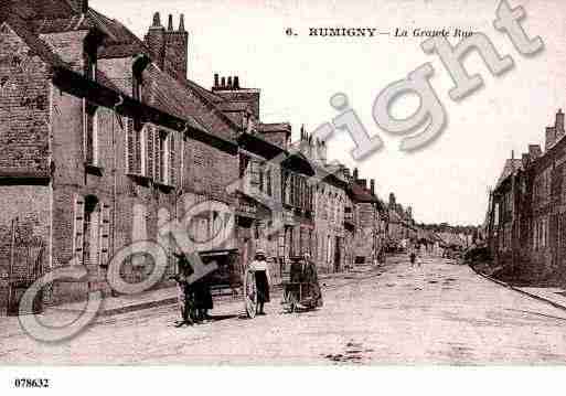 Ville de RUMIGNY, carte postale ancienne