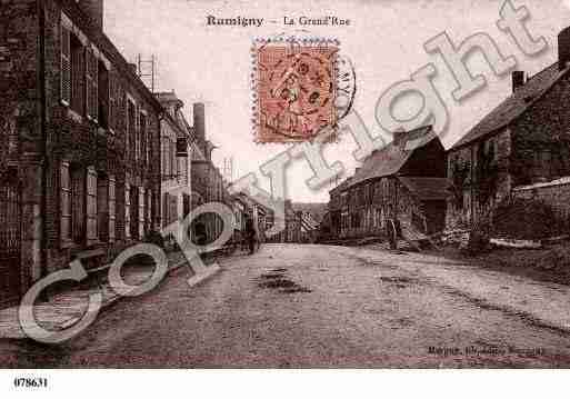 Ville de RUMIGNY, carte postale ancienne