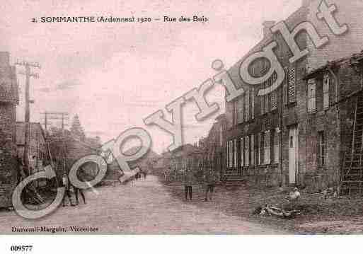 Ville de SOMMAUTHE, carte postale ancienne