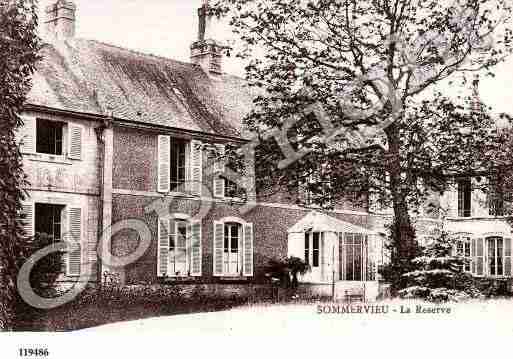 Ville de SOMMERVIEU, carte postale ancienne