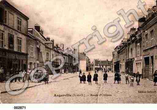 Ville de ANGERVILLE, carte postale ancienne