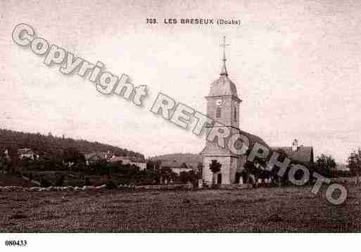 Ville de BRESEUX(LES), carte postale ancienne