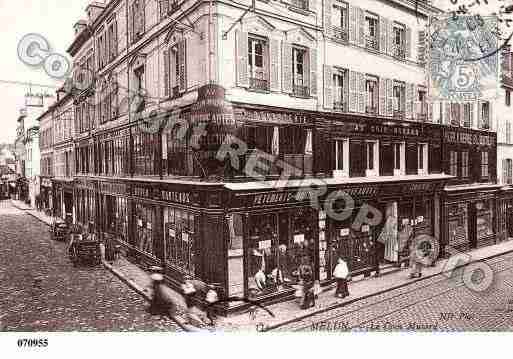 Ville de MELUN, carte postale ancienne