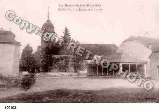 Ville de MENOUX, carte postale ancienne