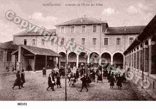 Ville de MONTAGNACSURAUVIGNON, carte postale ancienne