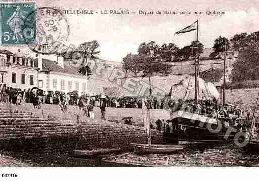 Ville de PALAIS(LE), carte postale ancienne
