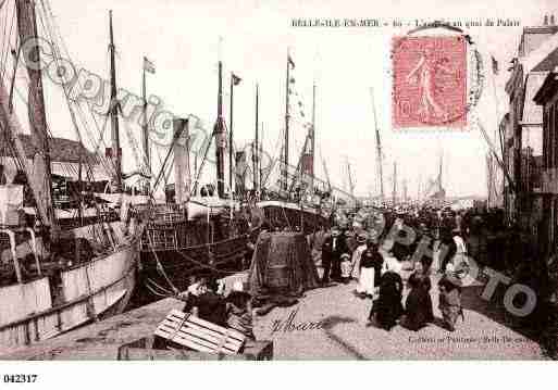 Ville de PALAIS(LE), carte postale ancienne