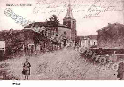Ville de SPONVILLE, carte postale ancienne