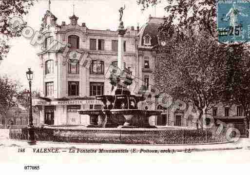 Ville de VALENCE, carte postale ancienne