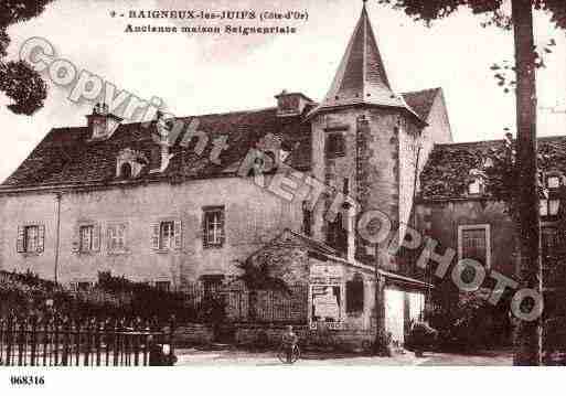 Ville de BAIGNEUXLESJUIFS, carte postale ancienne