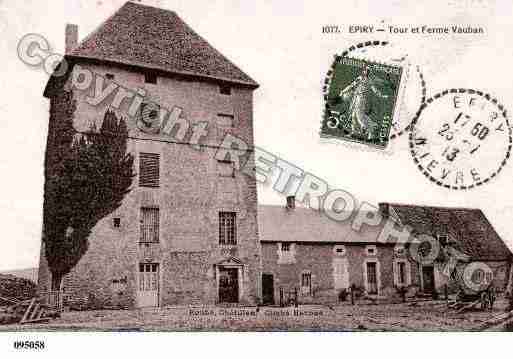 Ville de EPIRY, carte postale ancienne