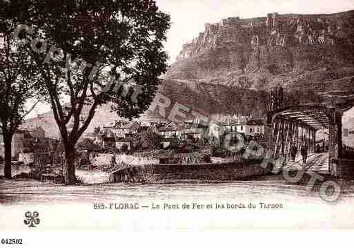 Ville de FLORAC, carte postale ancienne