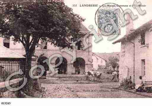 Ville de LANDRESSE, carte postale ancienne