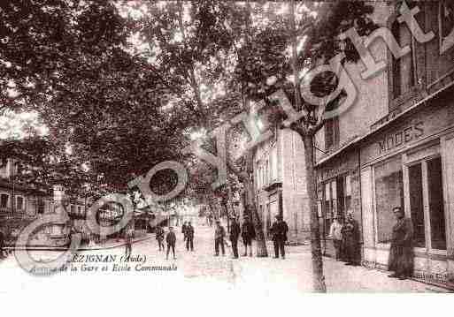 Ville de LEZIGNANCORBIERES, carte postale ancienne