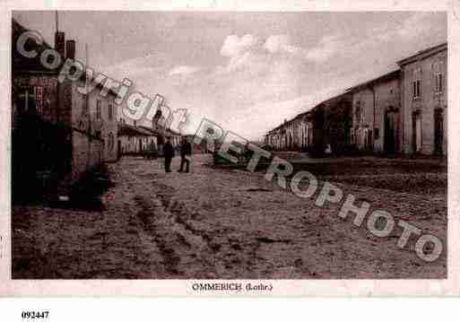 Ville de OMMERAY, carte postale ancienne