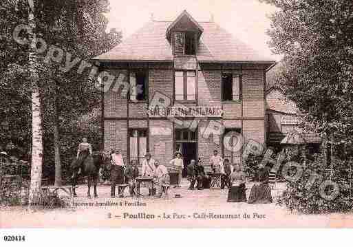 Ville de POUILLON, carte postale ancienne