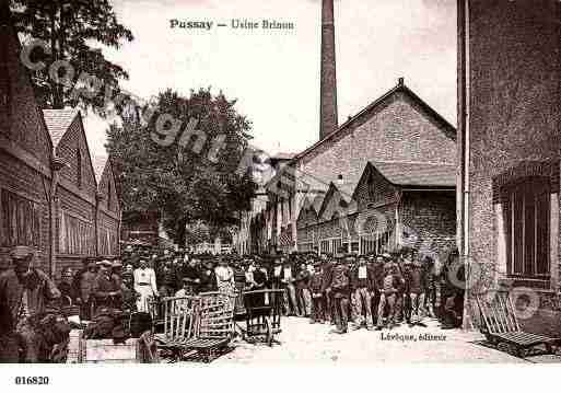 Ville de PUSSAY, carte postale ancienne