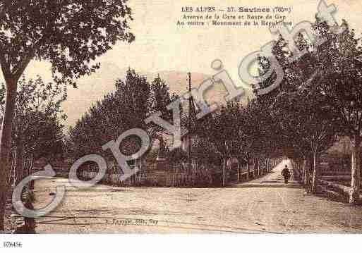 Ville de SAVINESLELAC, carte postale ancienne